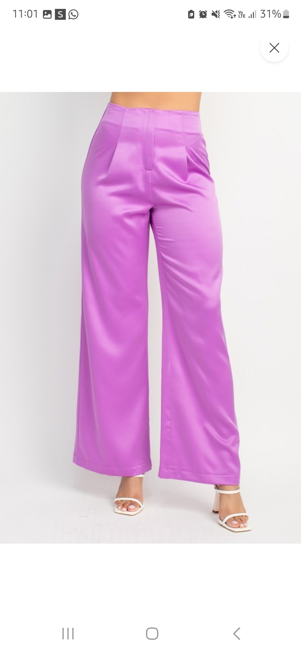 Satin pants