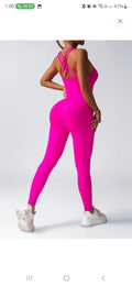 Pink jumpsuit