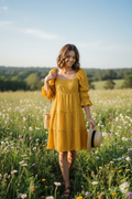 Mustard dress