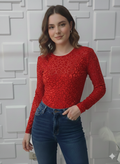 Red bodysuit