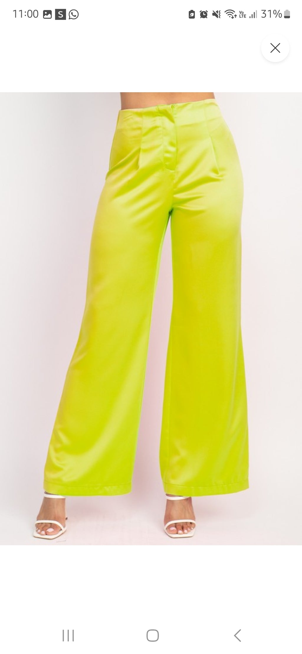 Satin pants