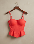 Red bustier