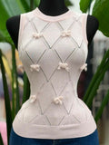 Pink bow top