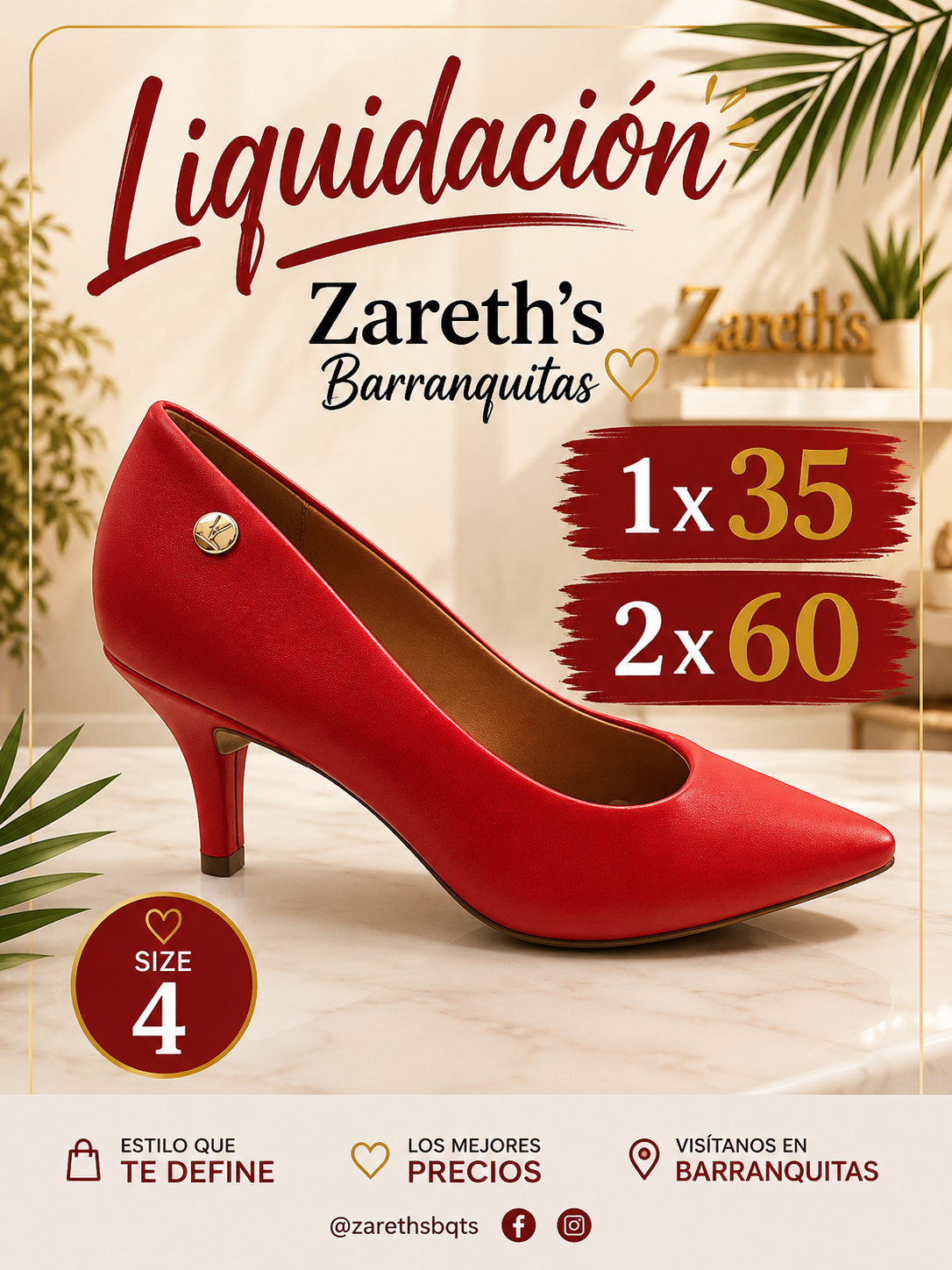 Rojo 2 pulg