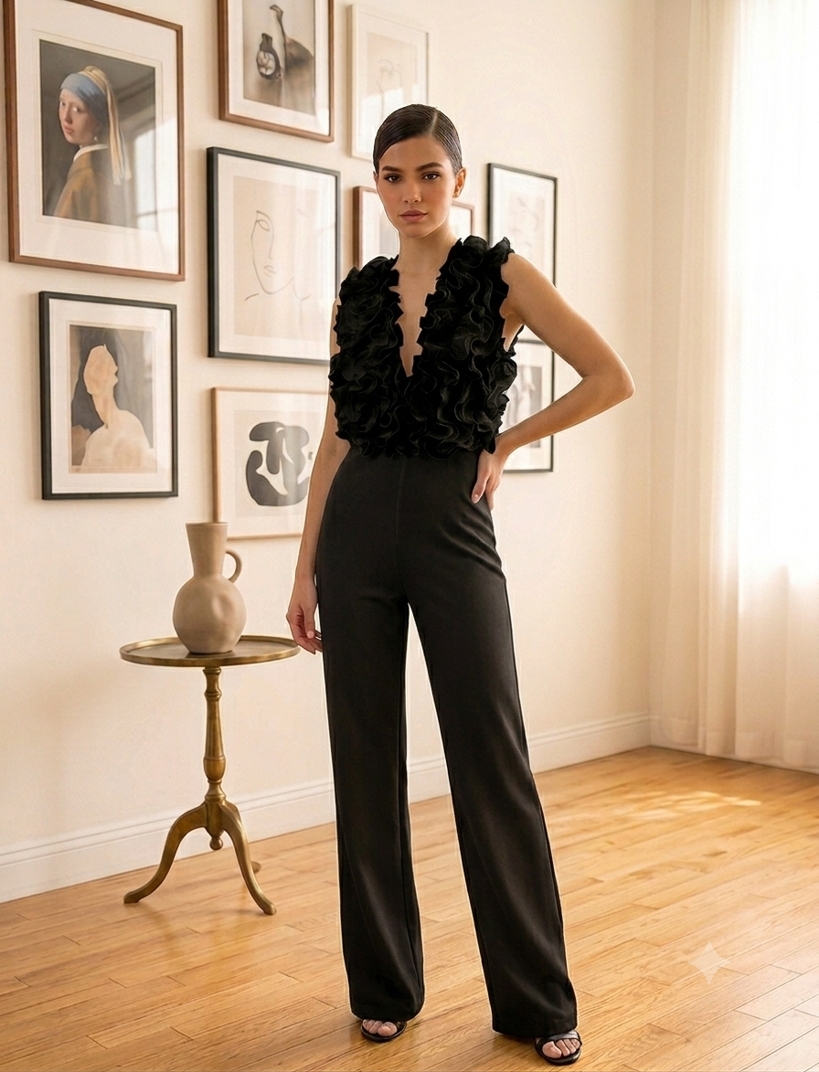 White black jumpsuit
