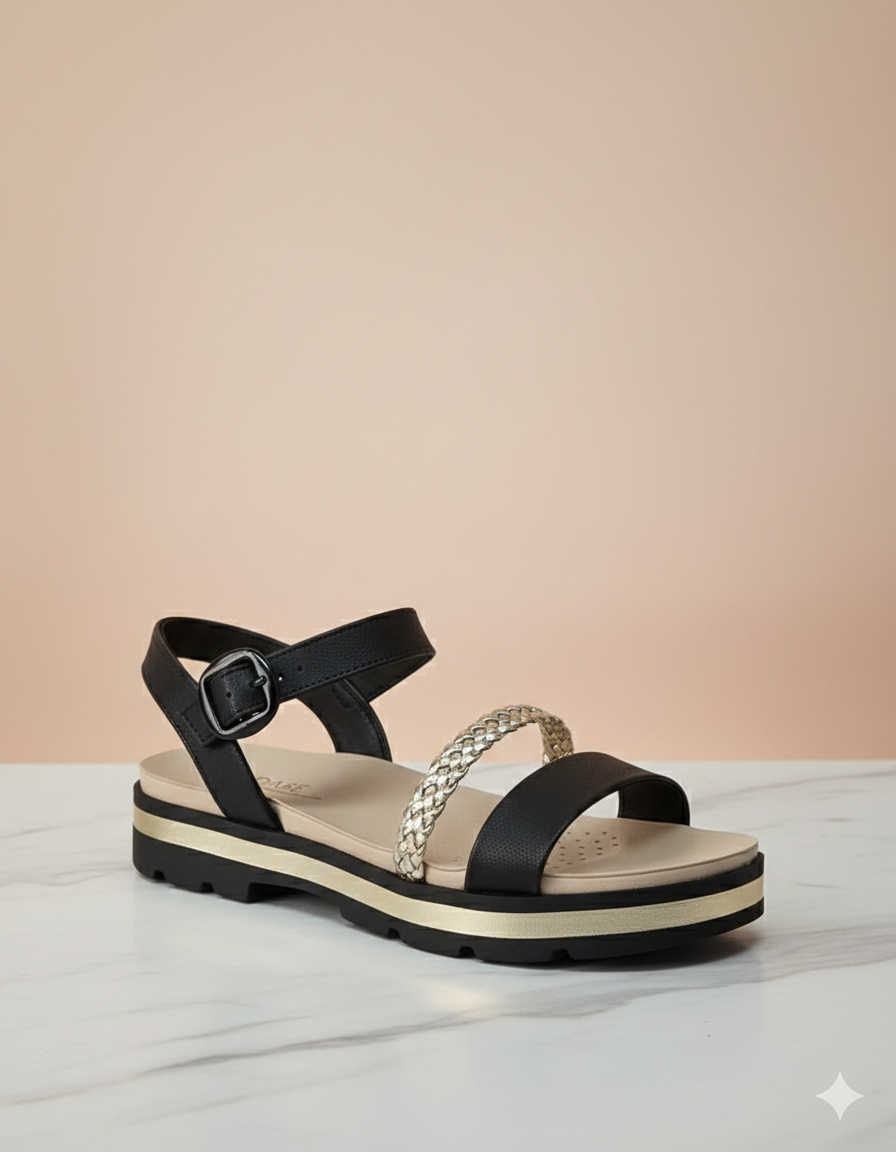 Sandalia negra modare