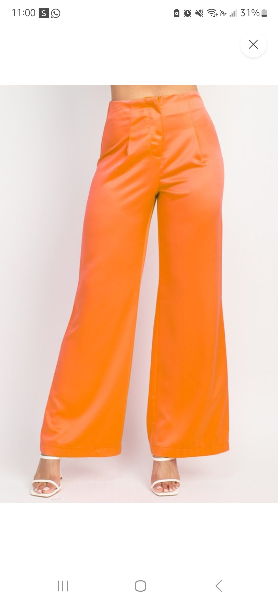 Satin pants