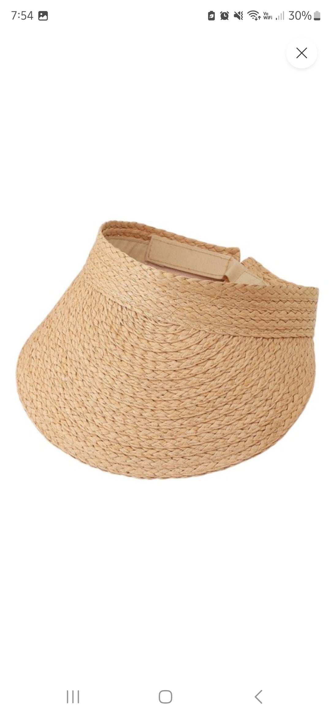 Sun visor hat