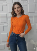 Orange bodysuit