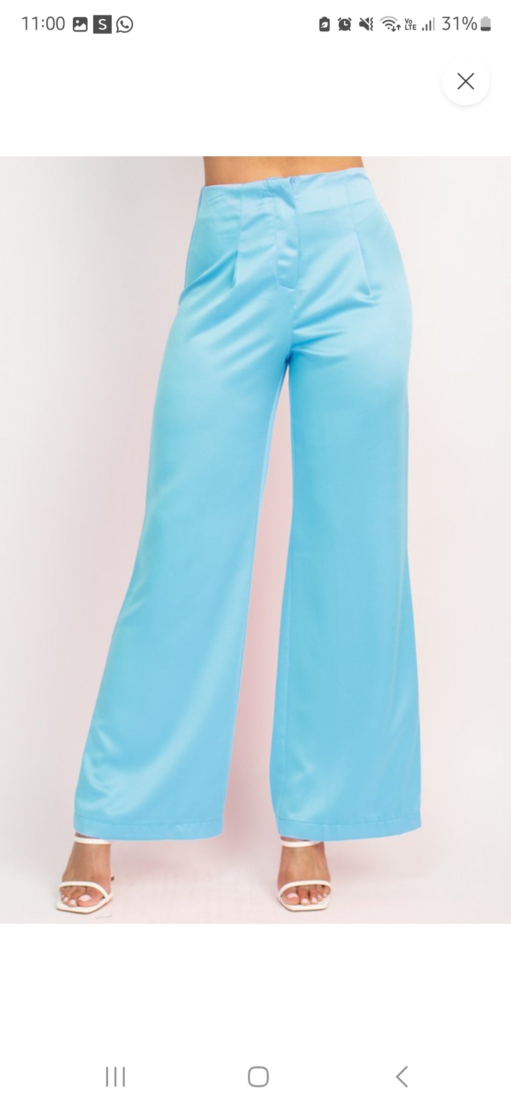 Satin pants