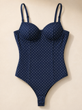 Gem denim bodysuit