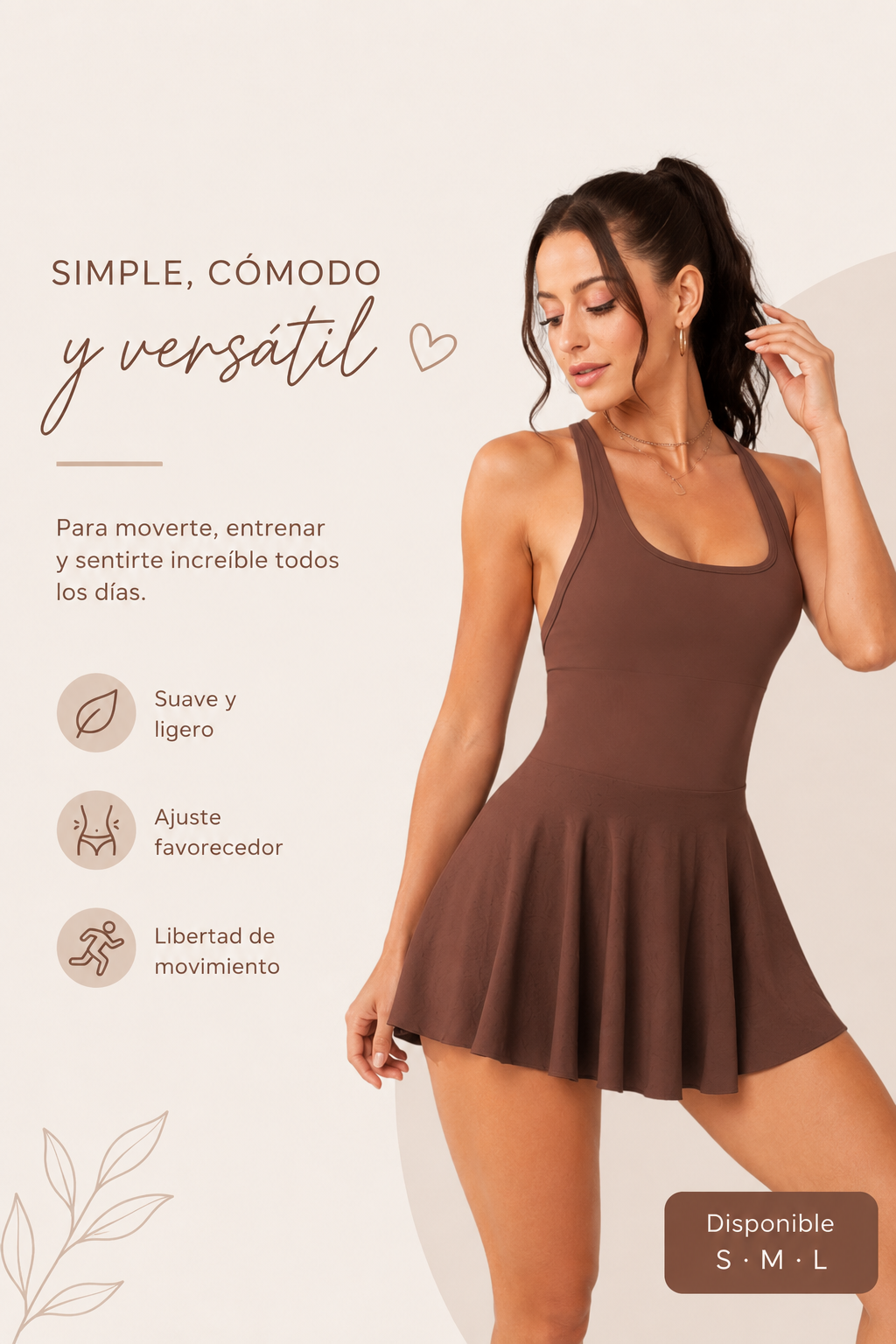Coffe sport dress