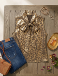 Animal print top