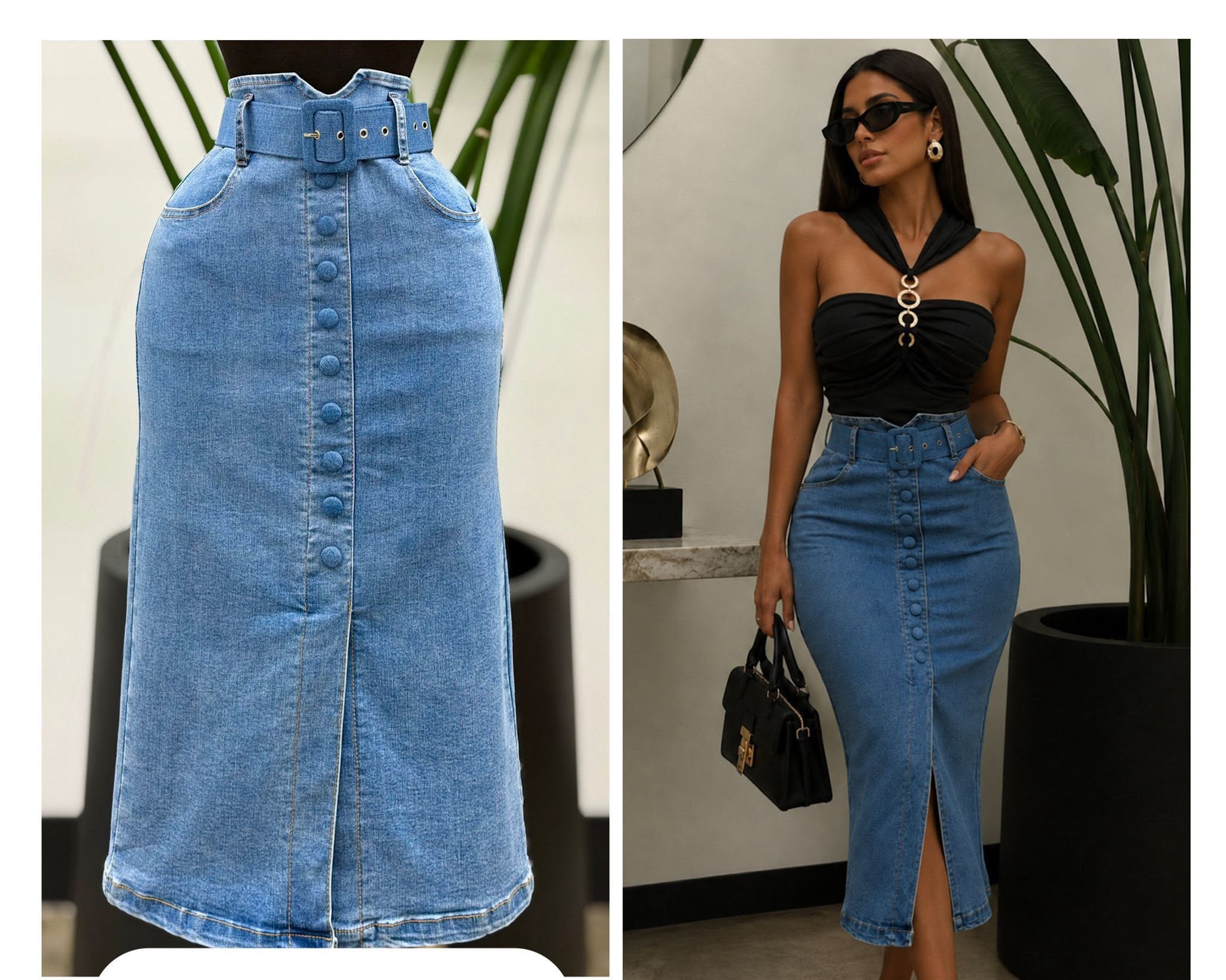Denim skirt