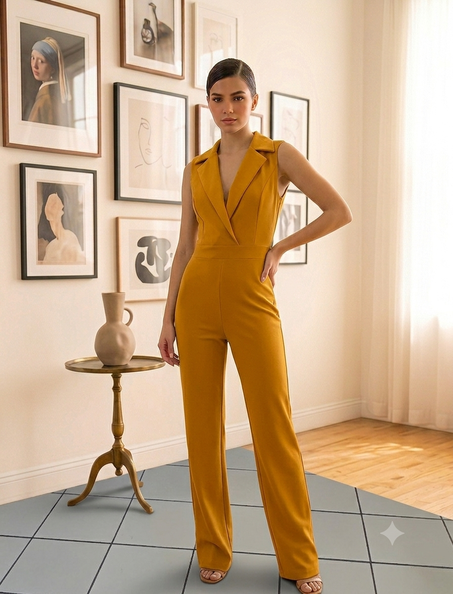 Mustard jumpsuit